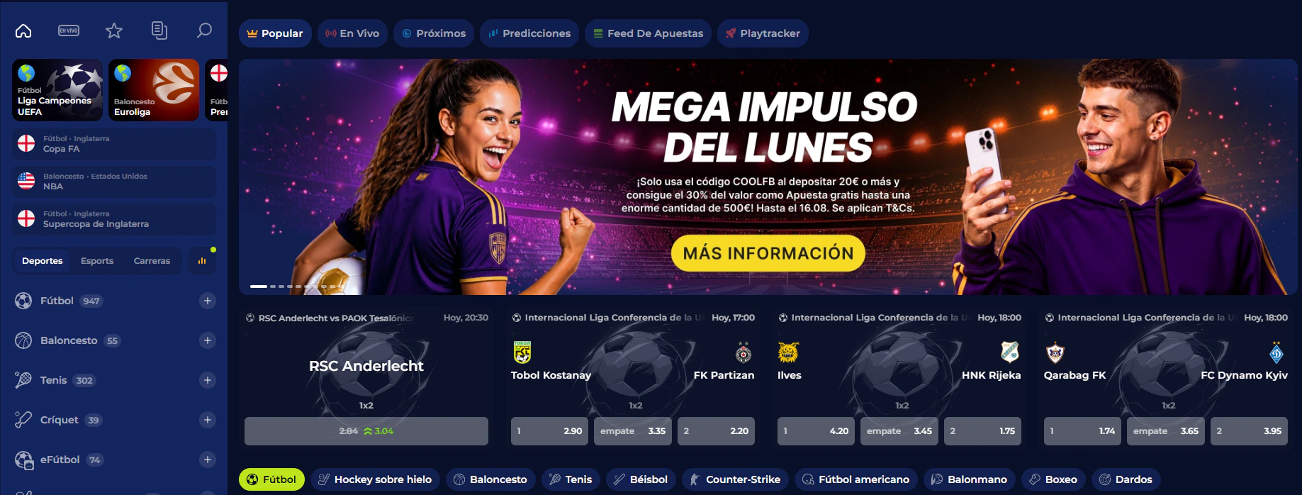 Ivybet Casino apuestas deportivas y esports